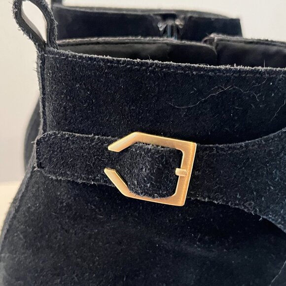 Cole Haan Harrington Grand Riding Side Zip Ankle Boots Black Suede Women's 9B - Picture 11 of 14